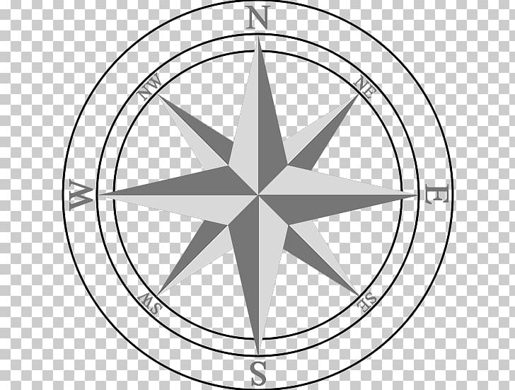 Compass Rose North PNG, Clipart, Angle, Area, Bicycle Wheel, Black And White, Cardinal Direction Free PNG Download