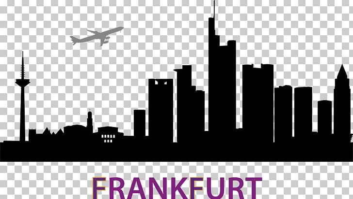 Frankfurt Skyline Drawing PNG, Clipart, Art, Black And White, Brand, Canvas, Canvas Print Free PNG Download