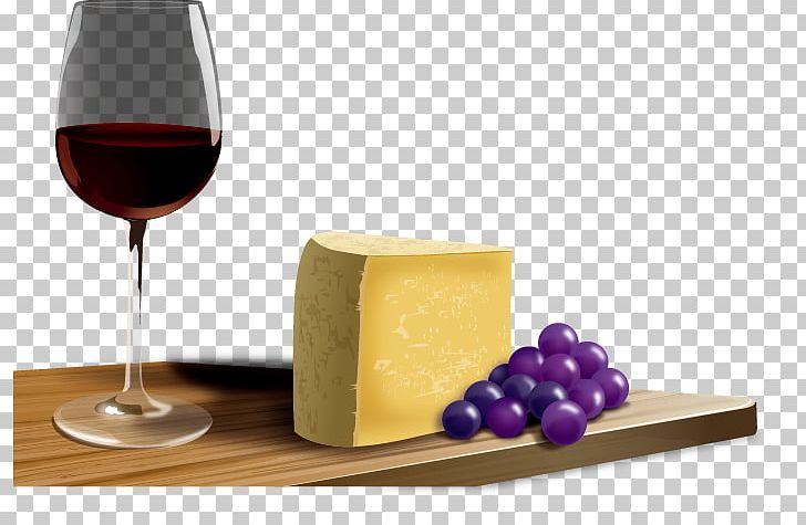 french cheese and wine animated