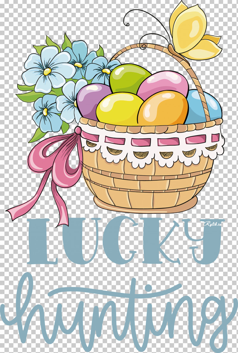 Lucky Hunting Happy Easter Easter Day PNG, Clipart, Basket, Cartoon, Drawing, Easter Basket, Easter Day Free PNG Download