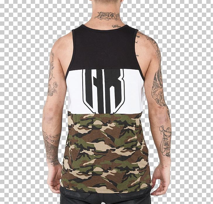 T-shirt Gilets Military Camouflage Sleeveless Shirt Shoulder PNG, Clipart, Black, Black M, Camouflage, Clothing, Fighting Layer Free PNG Download