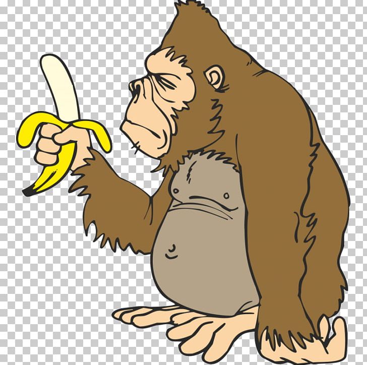 Gorilla Ape Banana Animation PNG, Clipart, Animals, Animation, Ape, Artwork, Banana Free PNG Download