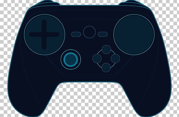 Game Controllers Steam Controller Steam Machine Steam Link PNG, Clipart, Black, Blue, Electric Blue, Game Controller, Game Controllers Free PNG Download