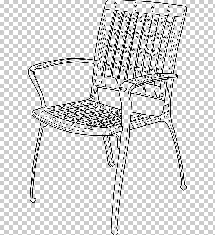 Chair Garden Furniture Table PNG, Clipart, Angle, Area, Armrest, Bergere, Black And White Free PNG Download