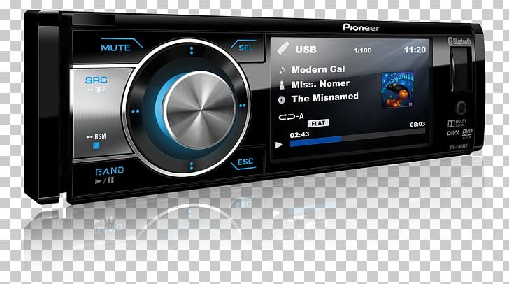 Vehicle Audio Radio Receiver DVD Player Pioneer Corporation PNG, Clipart, Audio Receiver, Bluetooth, Cd Player, Electronics, Media Player Free PNG Download
