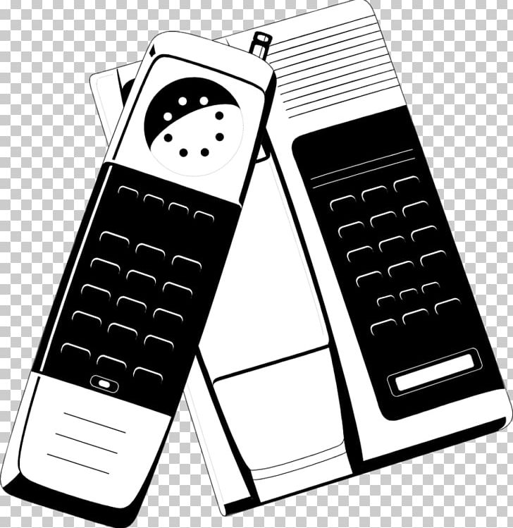 Feature Phone Mobile Phones Telephone Black And White PNG, Clipart, Black, Black And White, Brand, Calculator, Cordless Telephone Free PNG Download