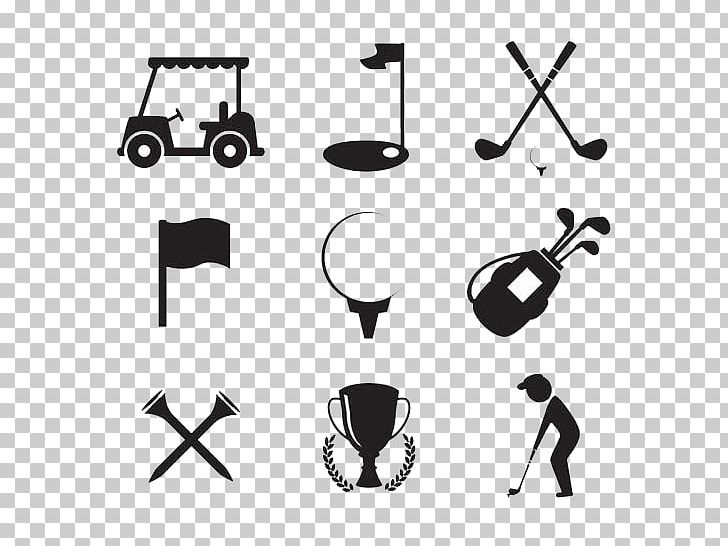 Golf Club Golf Ball Icon PNG, Clipart, Angle, Black, Black And White, Brand, Communication Free PNG Download