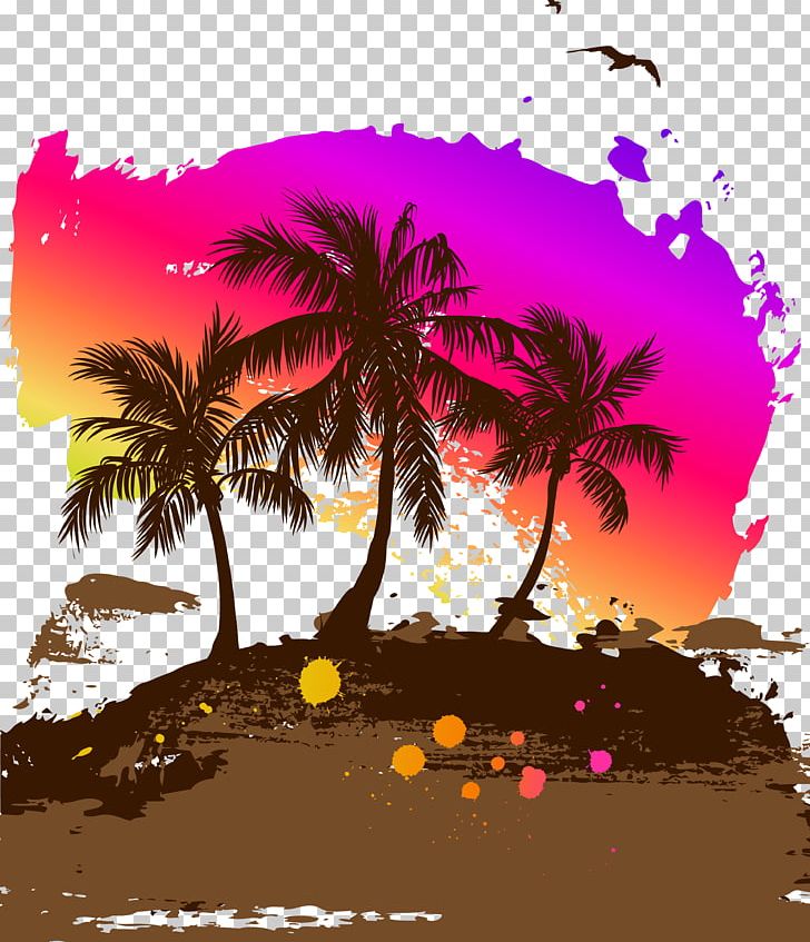 Arecaceae Illustration PNG, Clipart, Coconut Trees, Computer Wallpaper, Encapsulated Postscript, Happy Birthday Vector Images, Island Free PNG Download