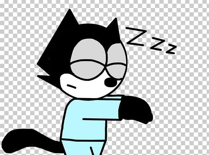 Felix The Cat Sleepwalking Cartoon PNG, Clipart, Area, Art, Artwork, Black, Black Free PNG Download