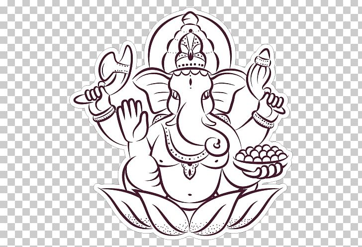 Ganesha Modak Durga Puja Ganesh Chaturthi PNG, Clipart, Art, Artwork, Ashtami, Bhadra, Black And White Free PNG Download