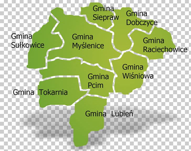 Gmina Dobczyce Map KMY.pl PNG, Clipart, Area, Diagram, Green, Land Lot, Location Free PNG Download
