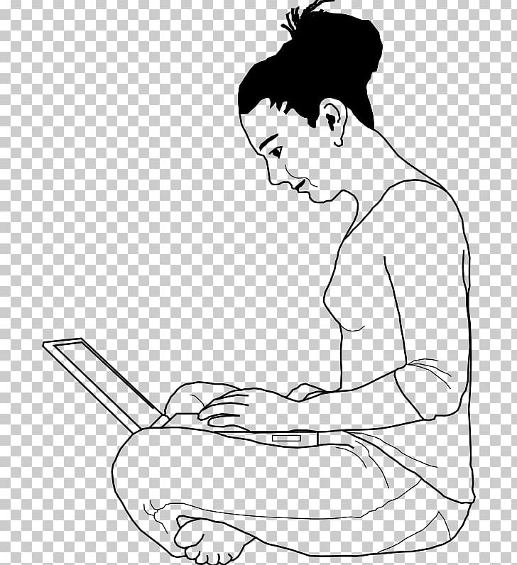 Laptop Typing Drawing Computer PNG, Clipart, Abdomen, Angle, Arm, Black, Child Free PNG Download