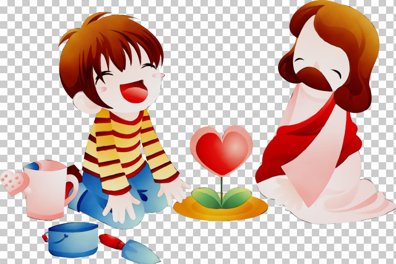 Cartoon Sharing Child PNG, Clipart, Cartoon, Child, Paint, Sharing, Watercolor Free PNG Download