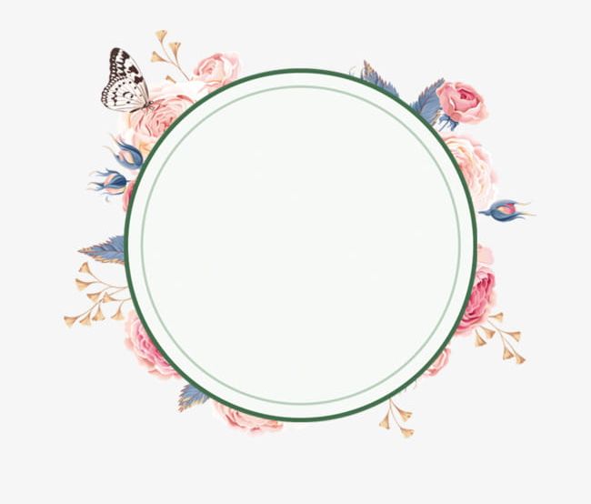 Fresh And Beautiful Wreath Borders PNG, Clipart, Beautiful Clipart, Border, Borders, Borders Clipart, Butterfly Free PNG Download