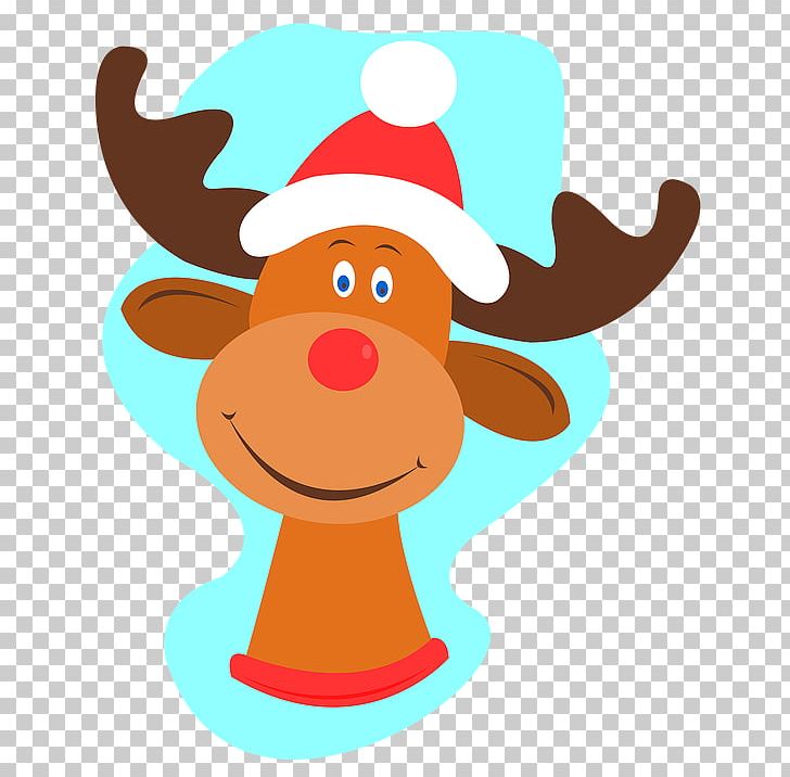 Reindeer Santa Claus Rudolph Illustration PNG, Clipart,  Free PNG Download