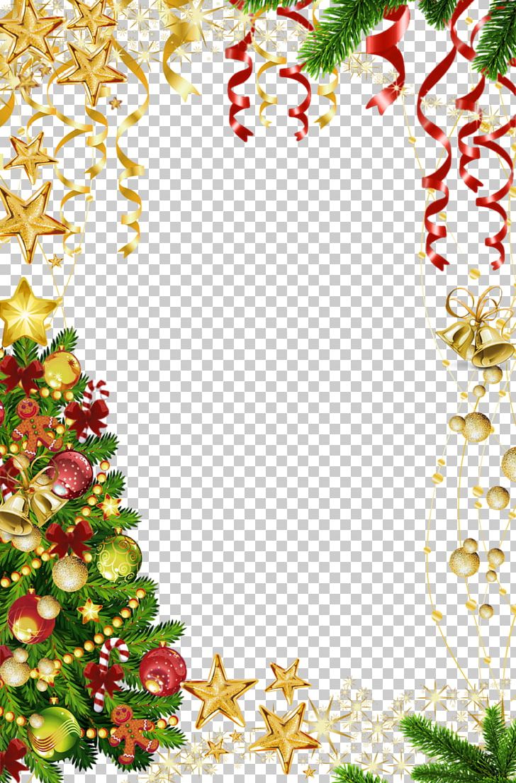 Christmas Tree Santa Claus Christmas Ornament PNG, Clipart, Aquifoliaceae, Border, Branch, Christmas, Christmas And Holiday Season Free PNG Download