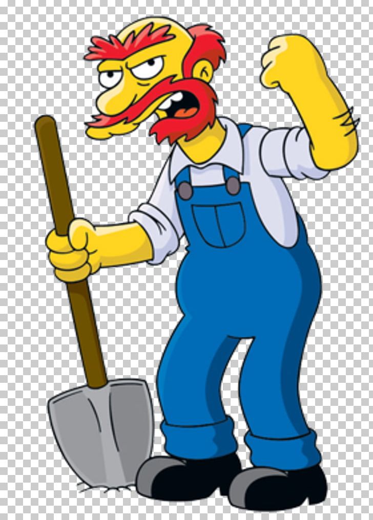 Groundskeeper Willie Principal Skinner Hans Moleman Ned Flanders Character PNG, Clipart, Art, Bart Simpson, Cartoon, Fictional Character, Hand Free PNG Download