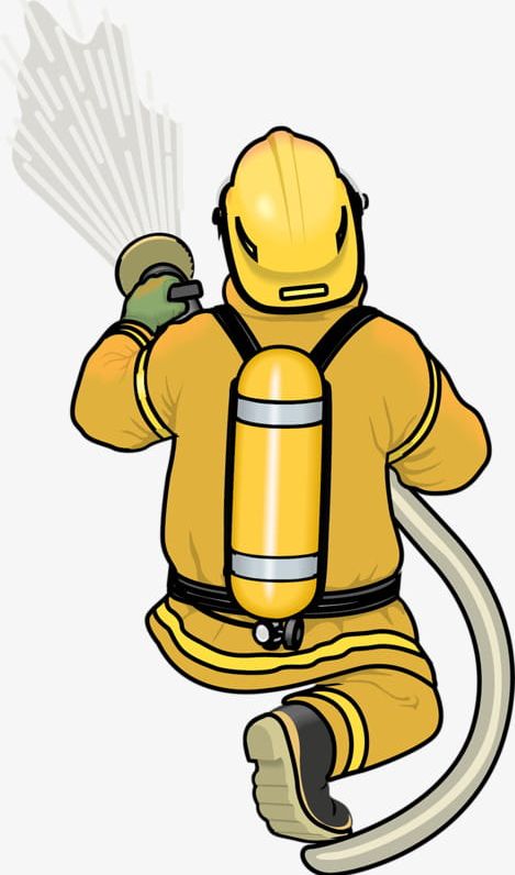 Hand-painted Cartoon Fireman PNG, Clipart, Cartoon Clipart, Dress, Extinguisher, Fire, Fire Extinguisher Free PNG Download