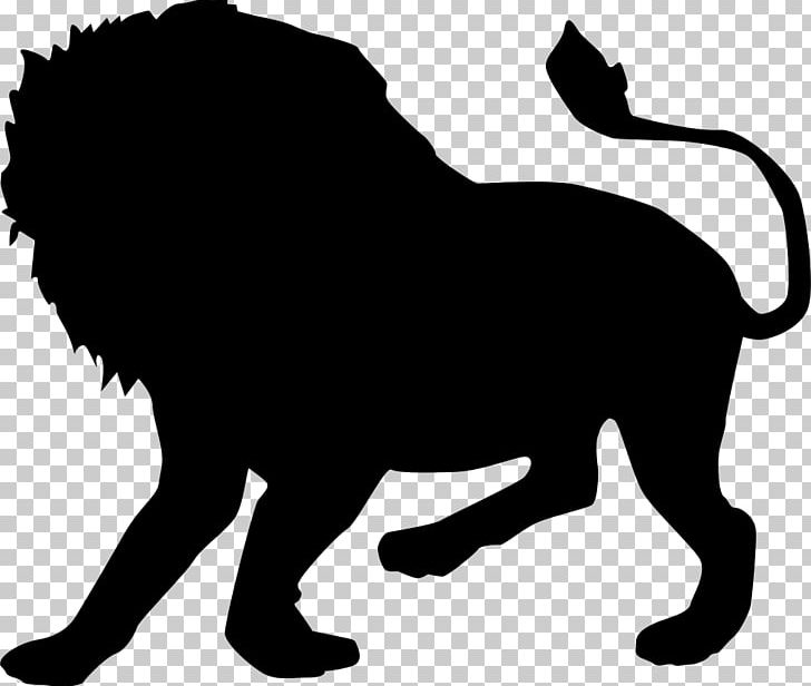 Lion Cat Pug Silhouette PNG, Clipart, Animal, Animals, Big Cats, Black, Black And White Free PNG Download