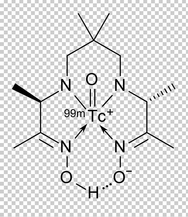 Technetium (99mTc) Exametazime Technetium-99m Ceretec PNG, Clipart, Amine, Angle, Area, Black And White, Ceretec Free PNG Download