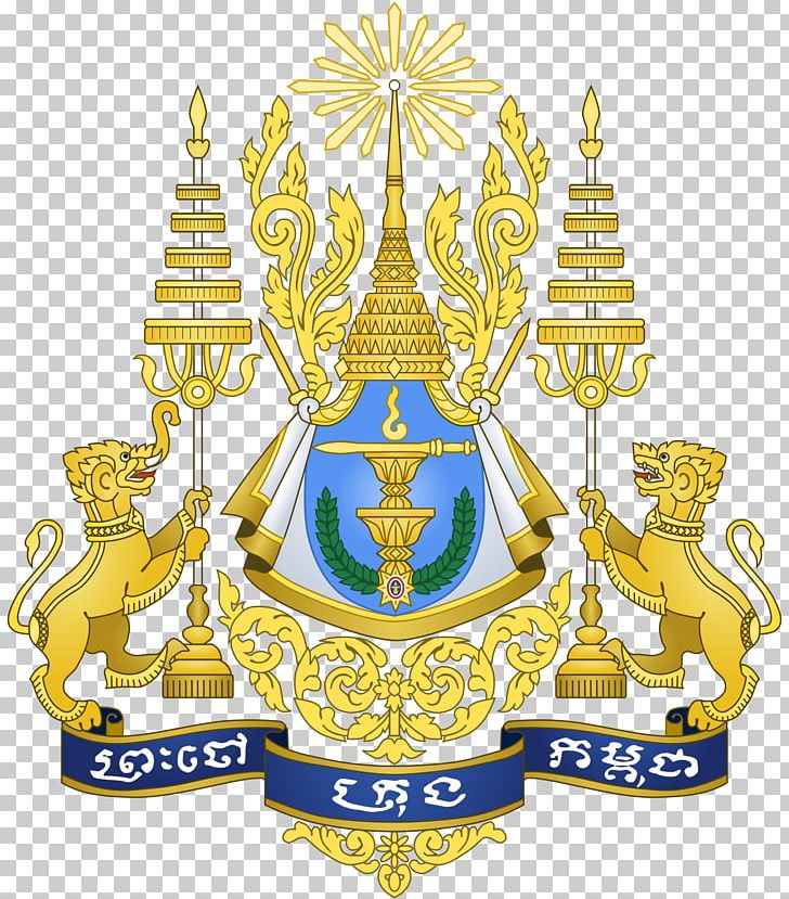 Royal Arms Of Cambodia Royal Coat Of Arms Of The United Kingdom Flag Of Cambodia PNG, Clipart, Flag, Gold, Khmer, Miscellaneous, Monarch Free PNG Download
