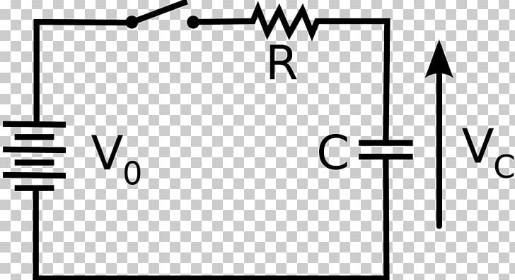 RC Circuit Capacitor Series And Parallel Circuits Time Constant Electronics PNG, Clipart, Angle, Black, Brand, Capacitor, Ele Free PNG Download