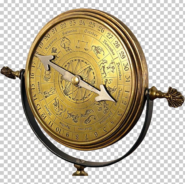 Clock Perpetual Calendar Zodiac Astrology PNG, Clipart, Astrology, Astrology And Astronomy, Astronomy, Brass, Calendar Free PNG Download