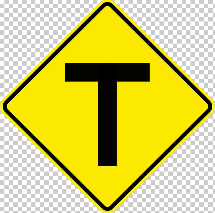 Three-way Junction Traffic Sign Road Warning Sign PNG, Clipart, Angle, Area, Driving, Intersection, Junction Free PNG Download