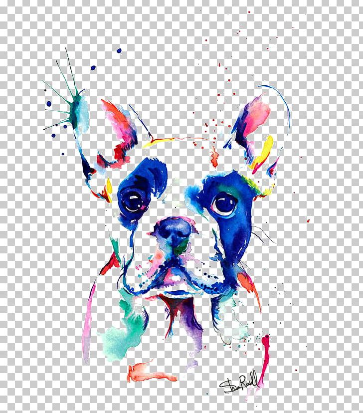 French Bulldog Watercolor Painting Drawing PNG, Clipart, Animals, Bulldog, Bulldog Drawing, Bulldogs, Canvas Free PNG Download