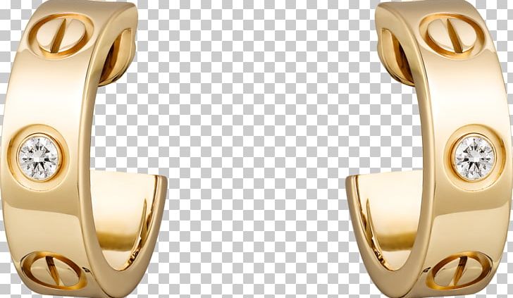 Earring Cartier Jewellery Colored Gold Brilliant PNG, Clipart, Body Jewellery, Body Jewelry, Brilliant, Carat, Cartier Free PNG Download