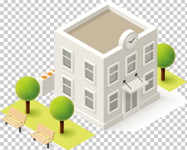 Schoolyard Isometric Projection Building PNG, Clipart, Amusement Park, Architecture, Car Parking, Cartoon, Chairs Free PNG Download
