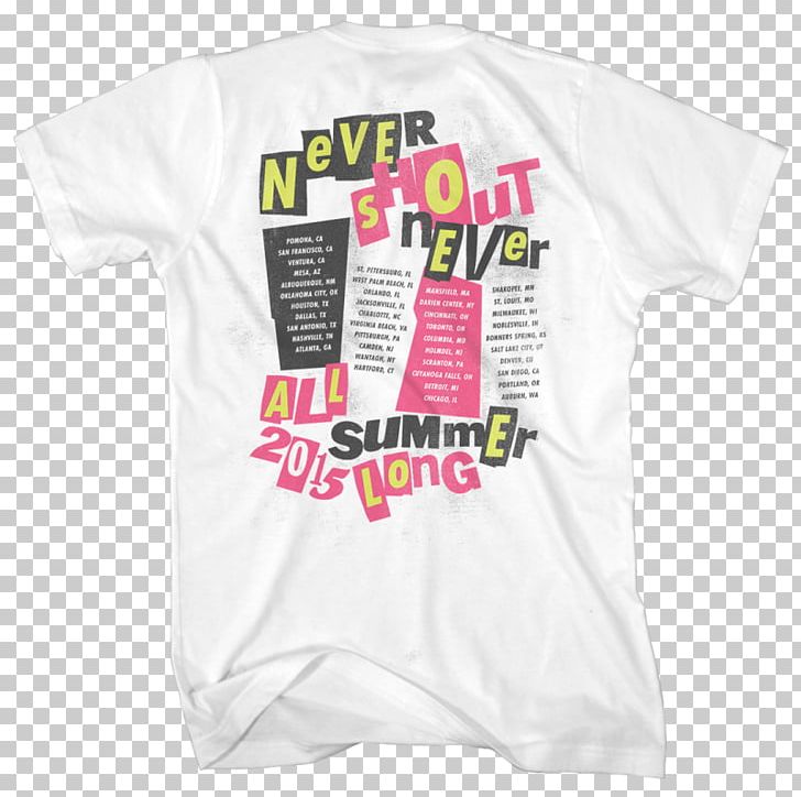 T-shirt Never Shout Never Sleeve Concert PNG, Clipart, Active Shirt, Brand, Clothing, Clothing Accessories, Concert Free PNG Download