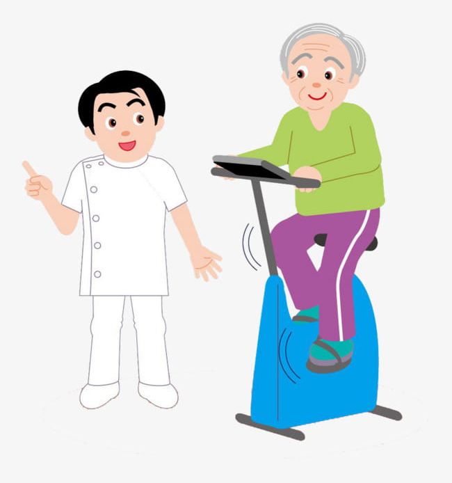 elderly exercise clip art