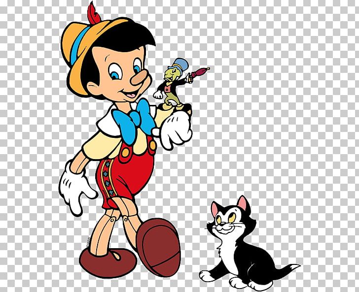Cat Jiminy Cricket Figaro Geppetto Pinocchio PNG, Clipart, Animals, Art, Artwork, Book, Carnivoran Free PNG Download