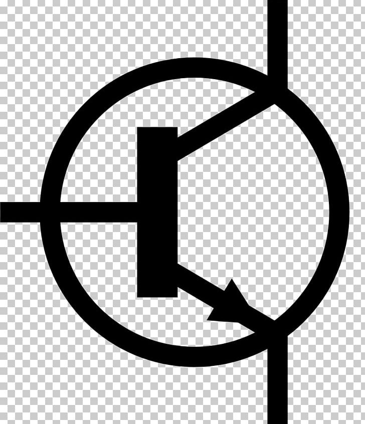 Electronic Symbol Transistor NPN PNG, Clipart, Area, Black And White, Circle, Electronic Arts, Electronic Circuit Free PNG Download