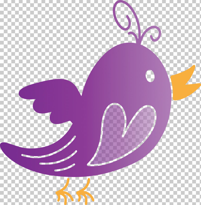 Violet Purple Wing PNG, Clipart, Cartoon Bird, Cute Bird, Purple, Violet, Wing Free PNG Download