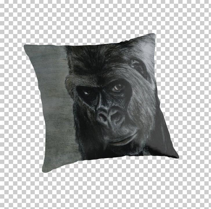 Gorilla Cushion Throw Pillows Snout PNG, Clipart, Animals, Cushion, Gorilla, Great Ape, Mammal Free PNG Download