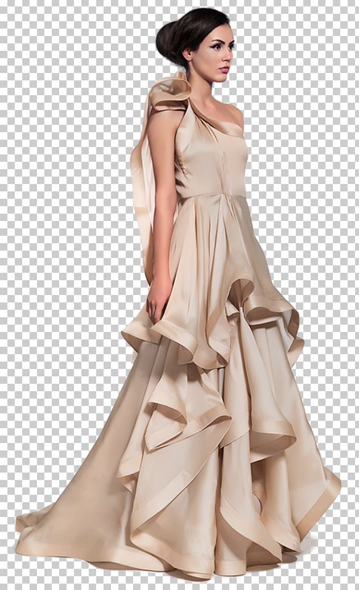 Gown Wedding Dress Ruffle Clothing PNG, Clipart, Beige, Bridal Clothing, Bridal Party Dress, Bride, Cocktail Dress Free PNG Download