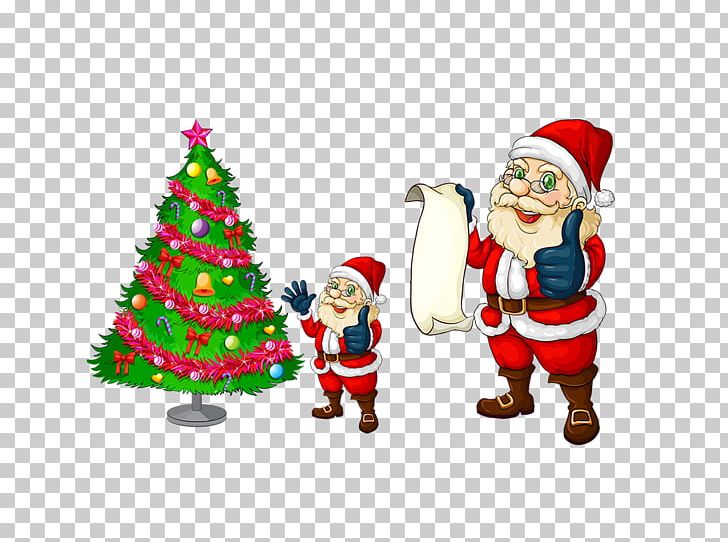 Santa Claus Christmas Tree PNG, Clipart, Animation, Cartoon, Christmas Card, Christmas Decoration, Christmas Ornament Free PNG Download