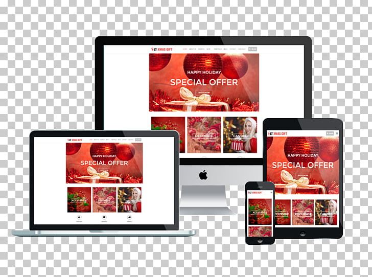 Responsive Web Design Website Gift Page Layout WordPress PNG, Clipart, Brand, Christmas Day, Christmas Shop, Christmas Theme, Display Advertising Free PNG Download