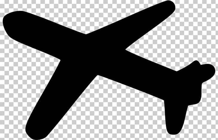 Airplane Aircraft Silhouette PNG, Clipart, Aircraft, Airplane, Angle, Black And White, Cartoon Free PNG Download