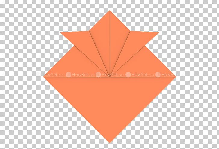 Origami Paper Origami Paper Triangle PNG, Clipart, Angle, Art, Leaf, Line, Orange Free PNG Download