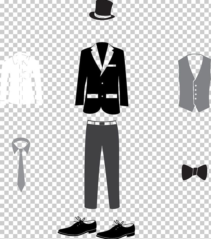 Suit Formal Wear Clothing PNG, Clipart, Black, Black And White, Decoration, Dress, Euclidean Vector Free PNG Download