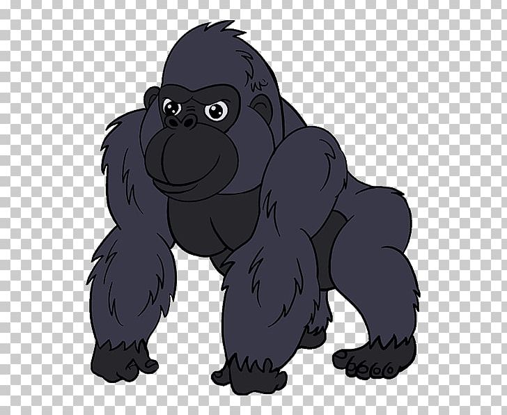 Gorilla Drawing Terk Cartoon PNG, Clipart, Animals, Animated Cartoon, Animation, Carnivoran, Cartoon Free PNG Download