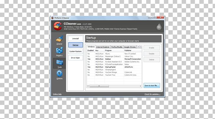Computer Program Screenshot Display Device Electronics PNG, Clipart, Brand, Ccleaner, Computer, Computer Monitors, Computer Program Free PNG Download