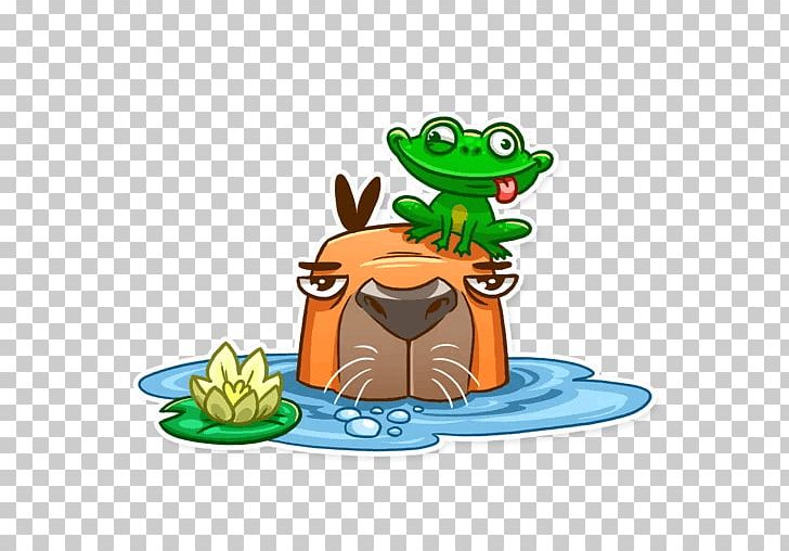Capybara Sticker Telegram VKontakte PNG, Clipart, Amphibian, Application Programming Interface, Capybara, Food, Frog Free PNG Download