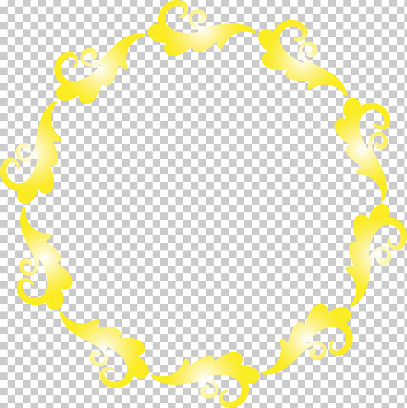 Yellow Circle PNG, Clipart, Circle, Floral Frame, Flower Frame, Monogram Frame, Paint Free PNG Download