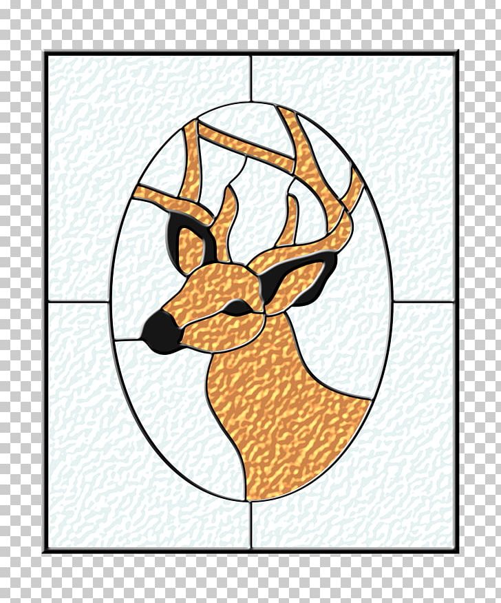 Deer Window Stained Glass PNG, Clipart, Animals, Antler, Area, Art, Computer Icons Free PNG Download