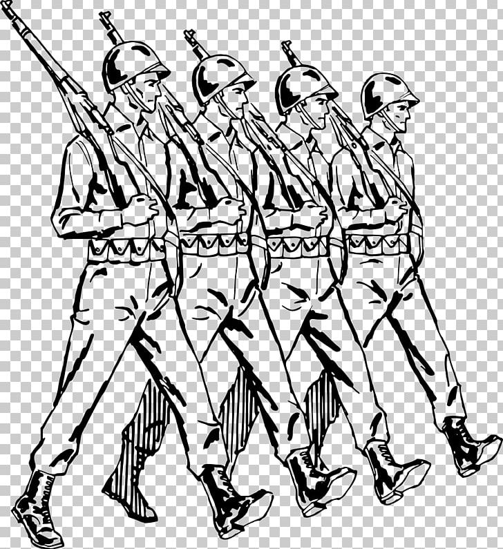 Marching Soldier Army PNG, Clipart, Army, Artwork, Black And White, Clip Art, Clothing Free PNG Download