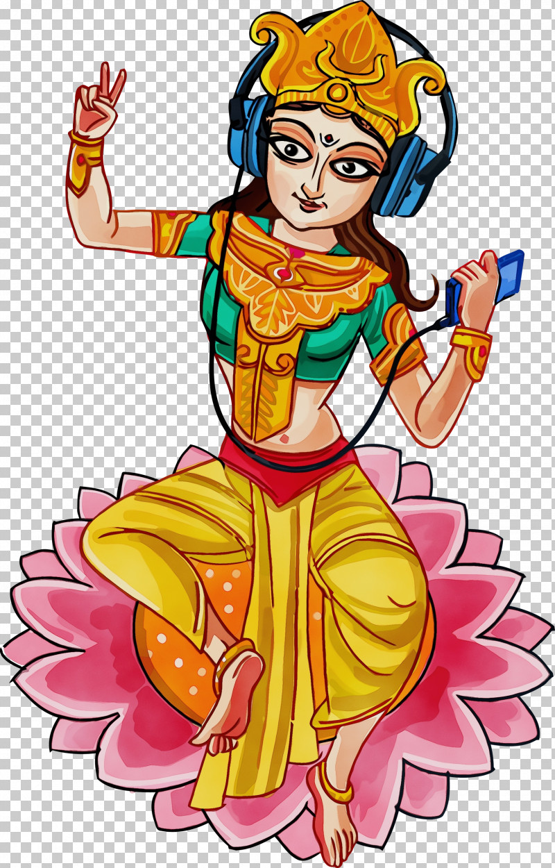 Cartoon PNG, Clipart, Basant Panchami, Cartoon, Paint, Saraswati, Saraswati Puja Free PNG Download